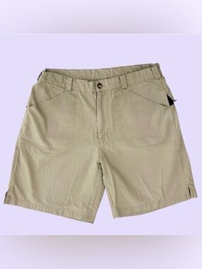 Vintage 90s Y2K Adidas Rip Stop Shorts Gorpcore Tan Medium